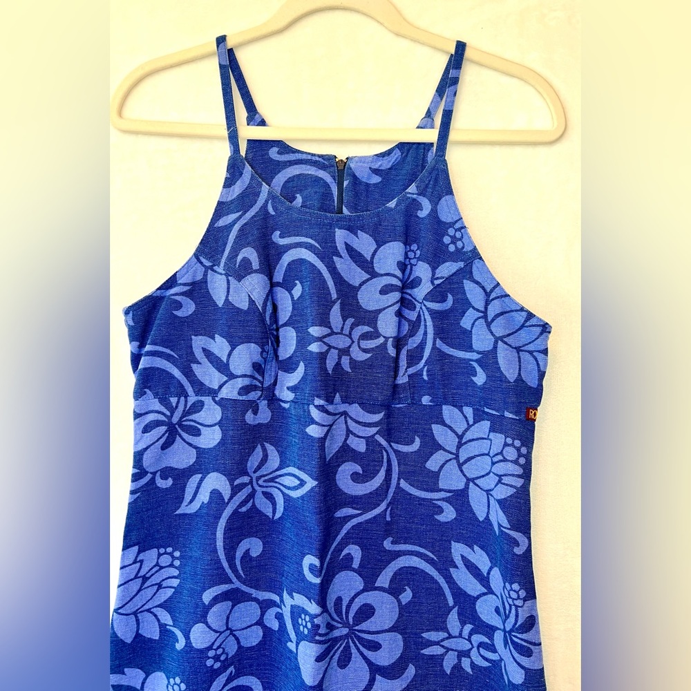 90’s Roxy Hawaiian Flower Print Dress - Picture 6 of 11